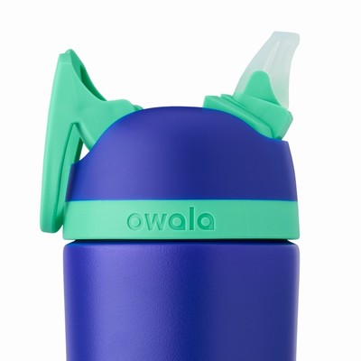 Owala 14oz Stainless Steel Flip™ Water Bottles Kids Blue | 5160-QGHEX